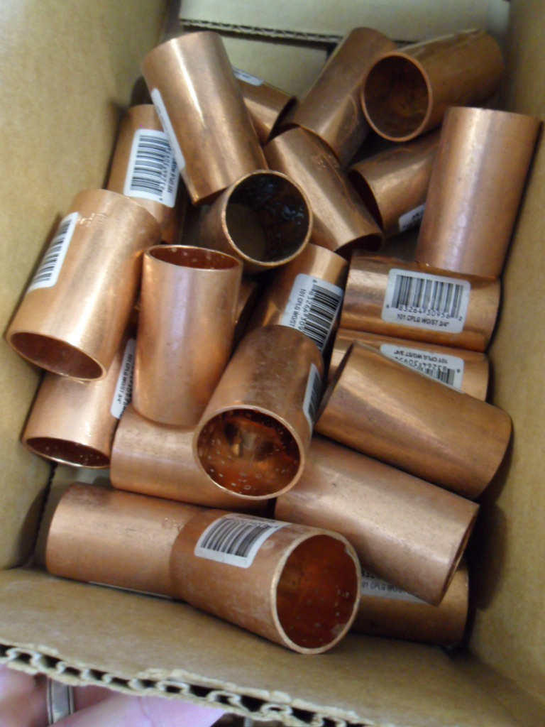 Copper plumbing couplers